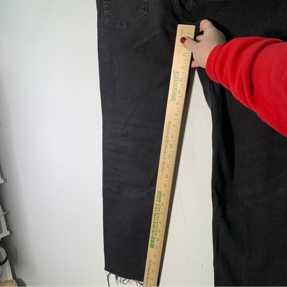 ZARA K BLACK JEANS WITH HEARTS ON THE SIZE SIZE 10 raw hem skinny - Picture 13 of 14